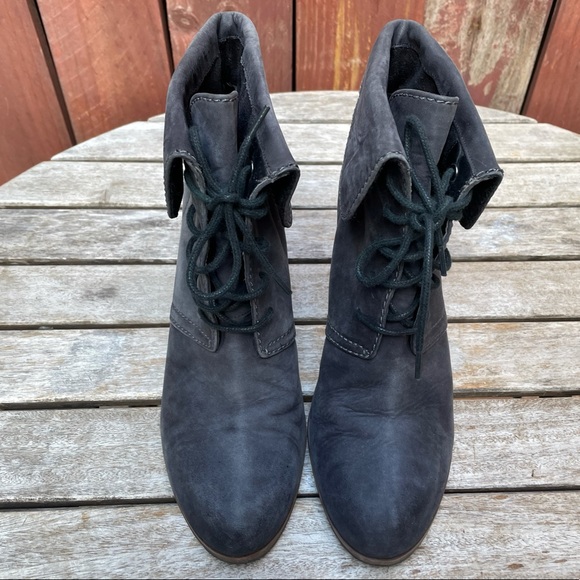 TESORI Lace Up Wedge Ankle Boots Booties - Picture 4 of 8